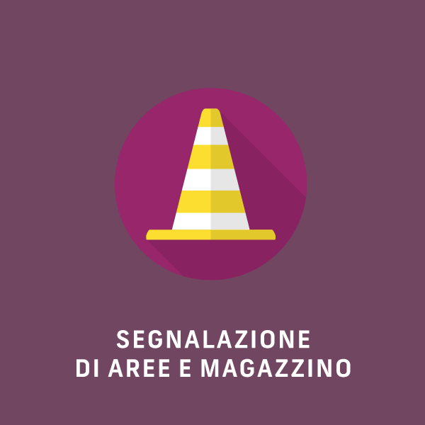 Segnaletica di aree e magazzino